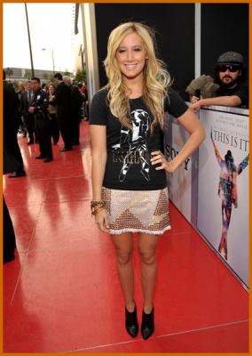 Ashley Tisdale at Premiere of This Is It in L.A